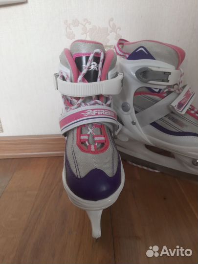 Коньки детские раздвижные 35 38