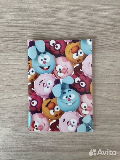 Блокнот А6 на скрепке, 32 листа, смешарики