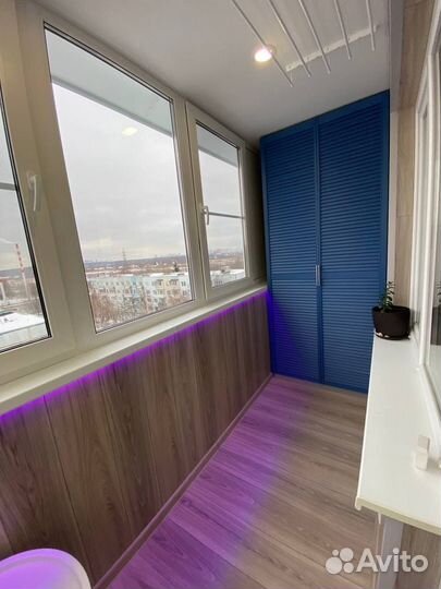 Отделка балкона ламинатом