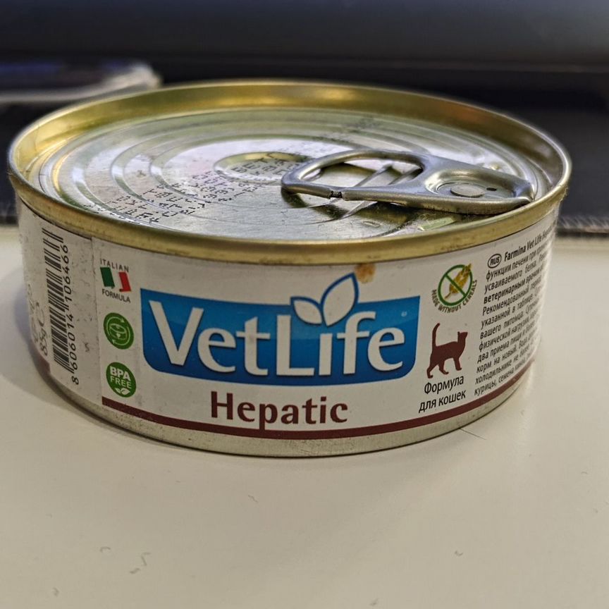 Влажный корм для кошек Farmina Vetlife hepatic