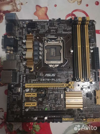 Материнские платы 1156 Asus Z87M-plus и H81M-C