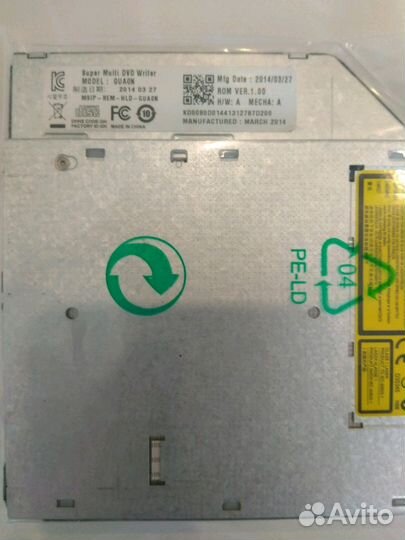 Super Multi DVD Writer. Model: guaon