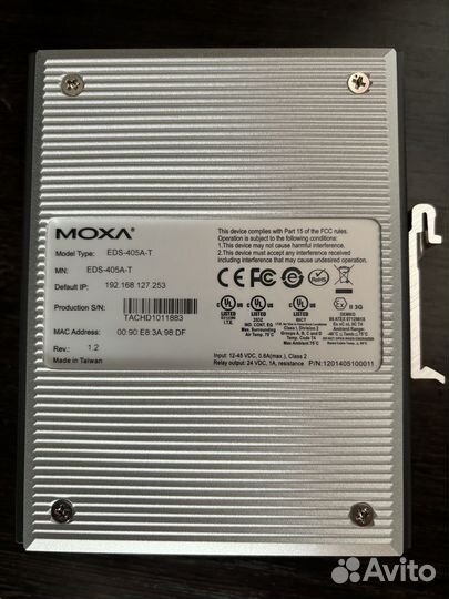 Продам промышленный коммутатор Moxa EDS-405A-T нов