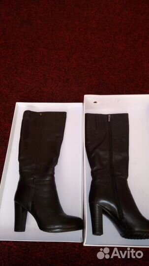 Сапоги зимние кожа