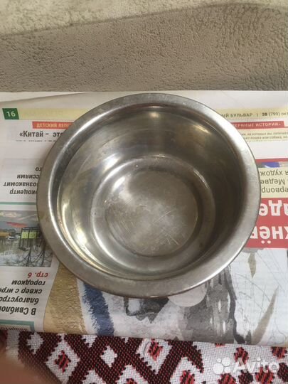 Миска эмалированная для животных