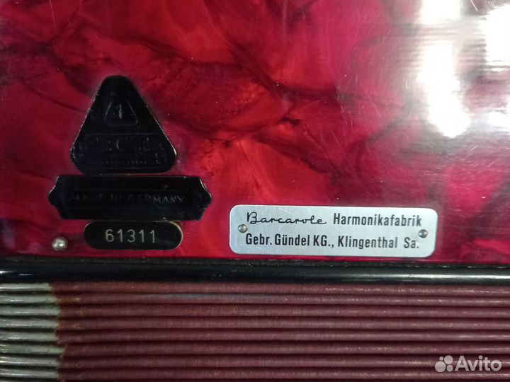 Аккордеон Barcarole magister, 3/4. Под ремонт