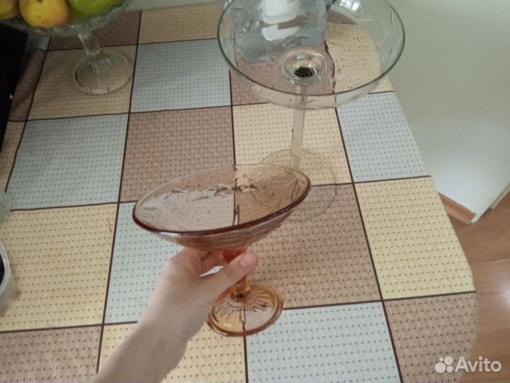 Хрустальные вазы для фруктов