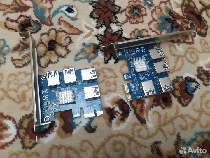 Разветвитель сплиттер PCI Express 1x на 4x PCI-E