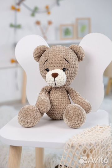 Мягкая игрушка мишка вязаный ручная работа