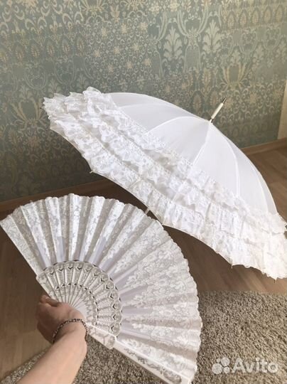 Зонт свадебный с веером