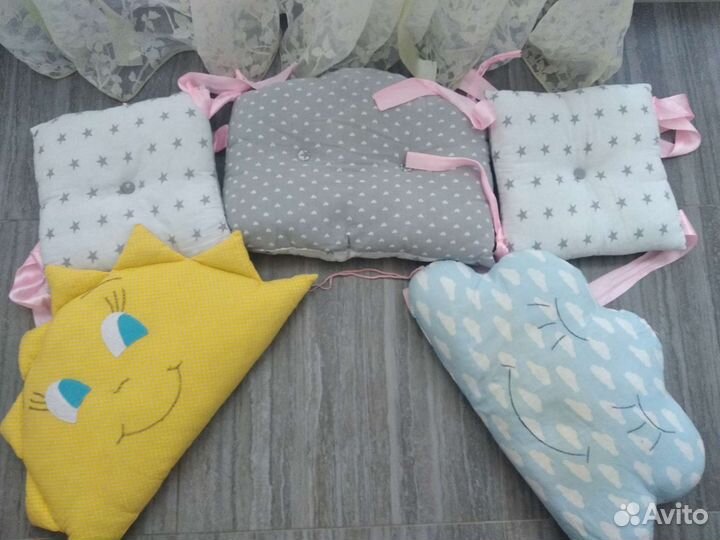 Бортики в детскую кроватку бу