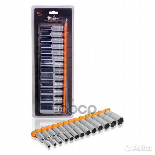 Набор головок торцевых 3/8 DR шестигранных глуб