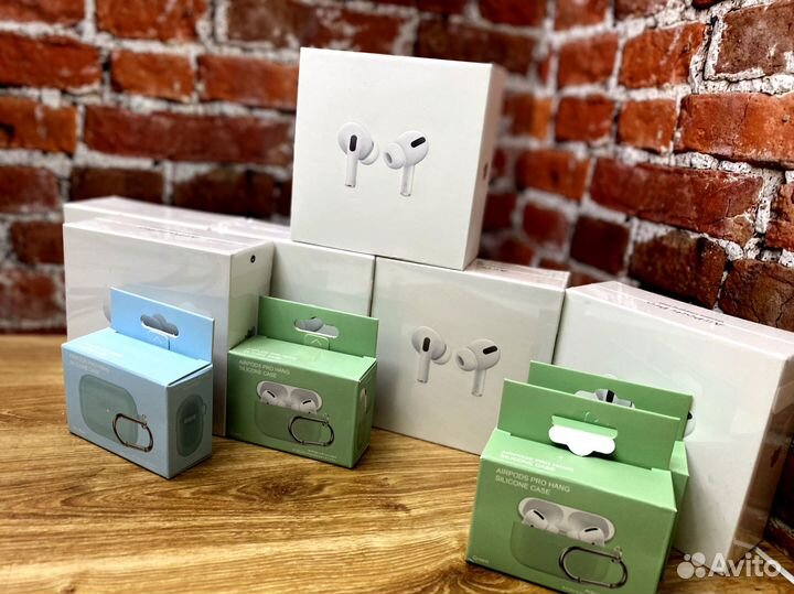 Apple airpods Pro Premium + (чехол в подарок)