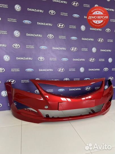 Бампер Передний Hyundai Solaris (2015) / красный