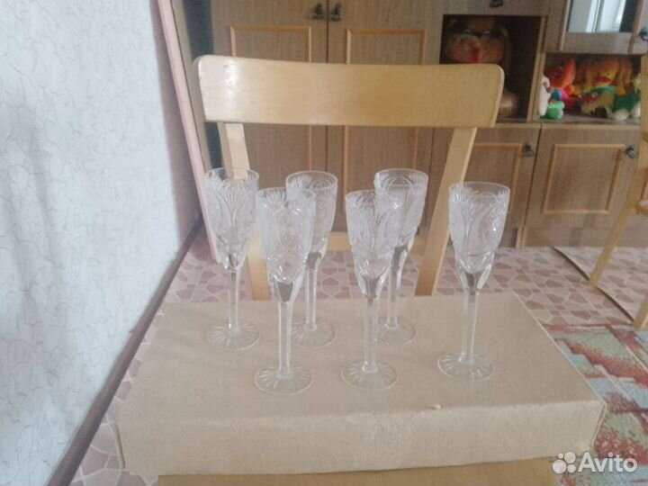 Фужеры хрустальные СССР