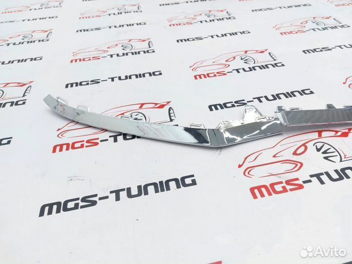 Хром губа E-class W212 2013-2016 AMG пакет 212