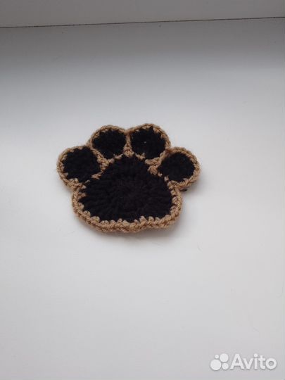 Вязаная подставка под кружки