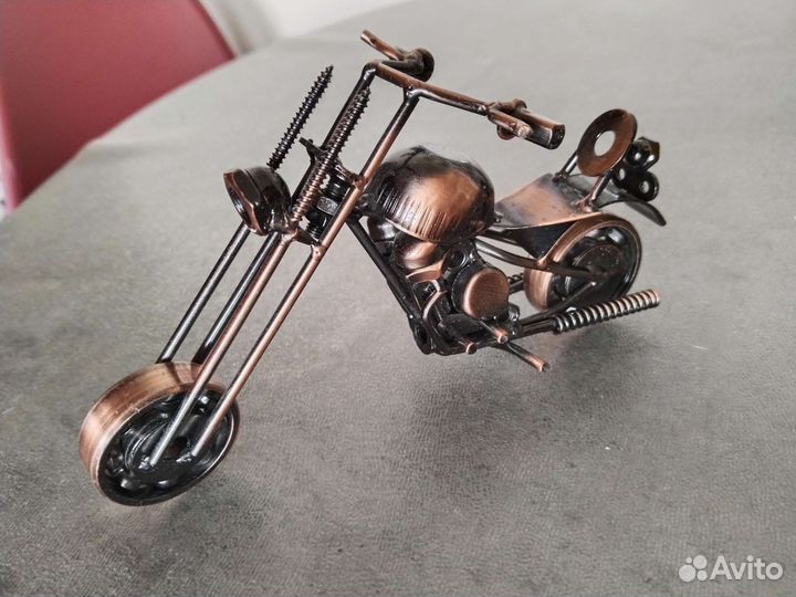Мотоцикл металлический сувенир