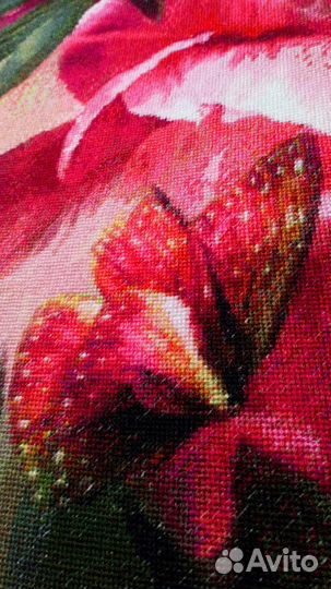 Картина ручная вышивка