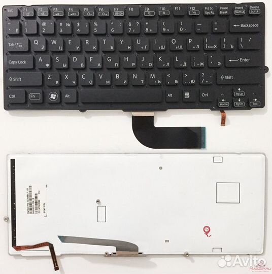 Клавиатура для ноутбука Sony Vaio VPC-SB, VPC-SD ч