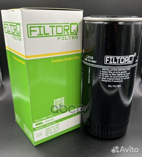 Фильтр масляный filtorq L3110 L3110 filtorq