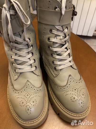 Ботинки зимние кожаные