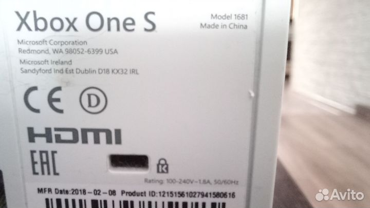 Xbox one s 1tb с дисководом