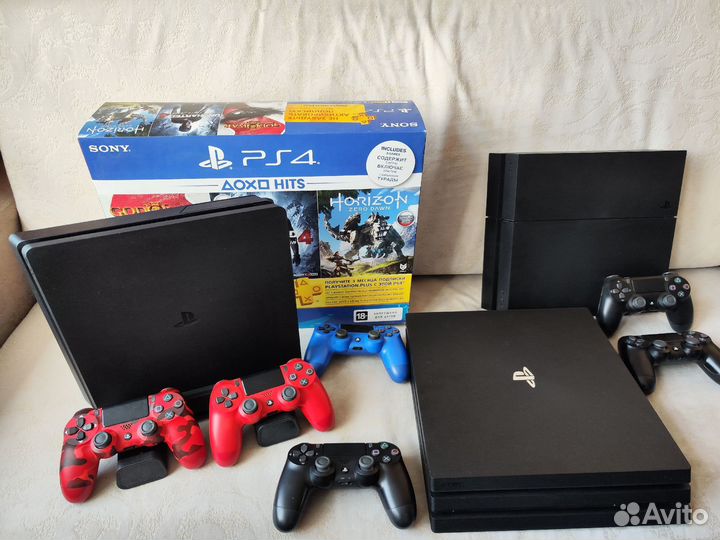 Sony ps4 Slim 1000gb Прошитые. Любые игры