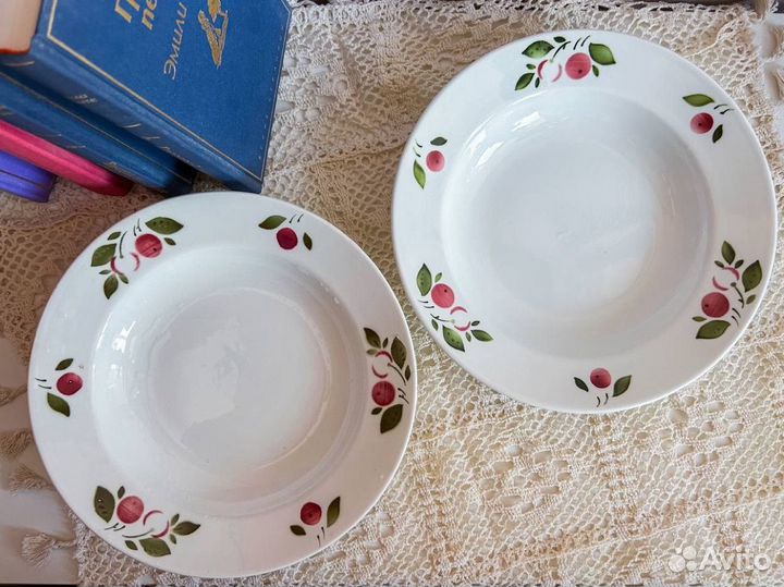 Старинная тарелка зик Конакова 1962 суповые