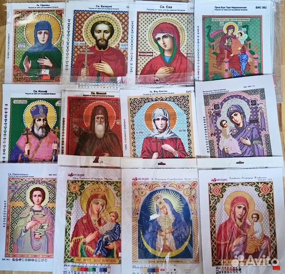 Канва с рисунком для вышивания бисером