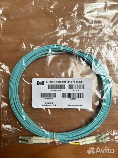 Multi-mode OM3 LC/LC FC Cable, AJ836A