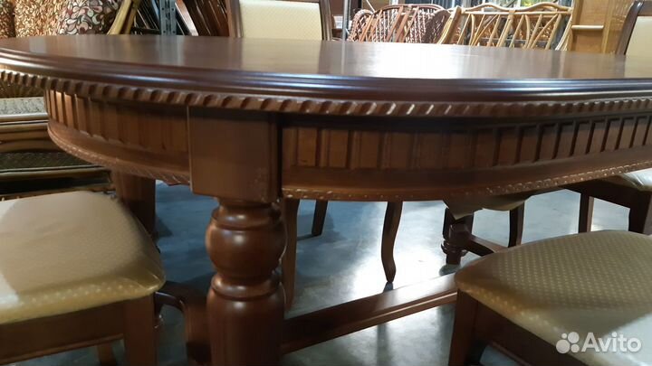 Стол овальный раздвижной 160х110хН75 см