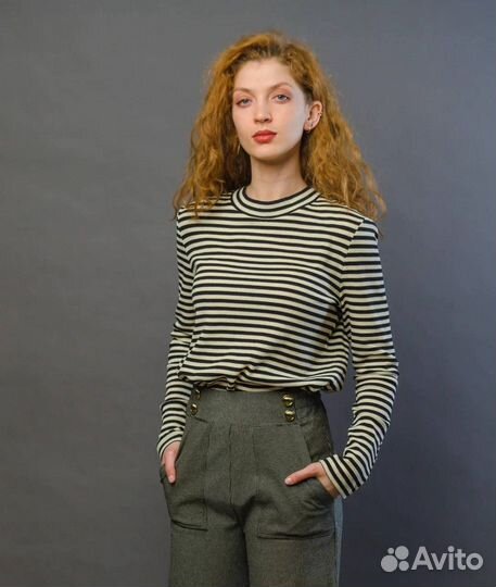 Джемпер Meryl женский экрю/черный (XS-S)