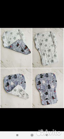 Матрасик -вкладыш для стульчика, в коляску