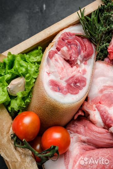 Фермерское мясо набор свинина на кости с доставкой