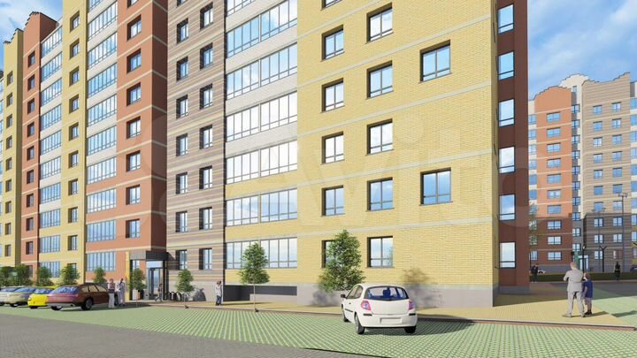 2-к. квартира, 45,5 м², 6/10 эт.