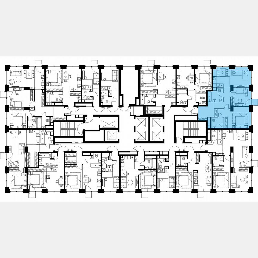 3-к. квартира, 71,9 м², 19/64 эт.