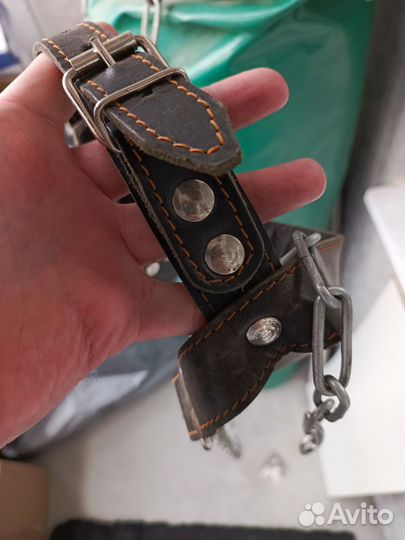 Упряж для шеи кожаная