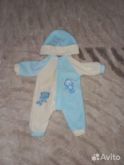 Беби борн аналог. Мальчик с комплектом вещей