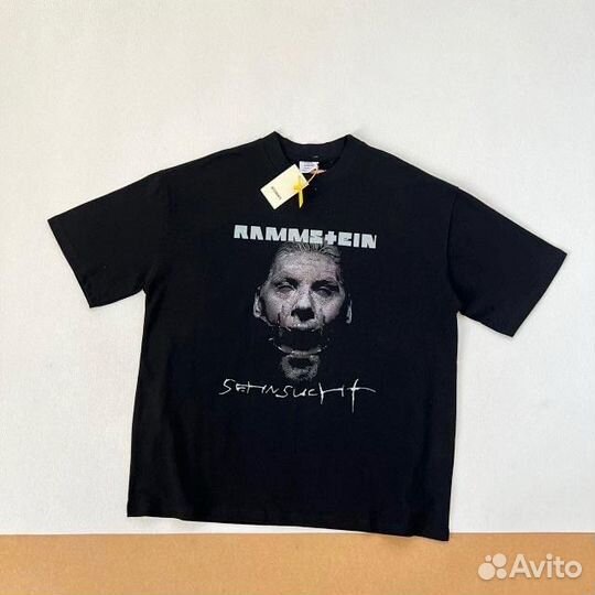 Футболка Vetements rammstein оверсайз