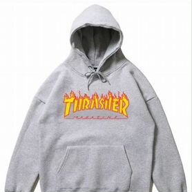 Худи thrasher серое