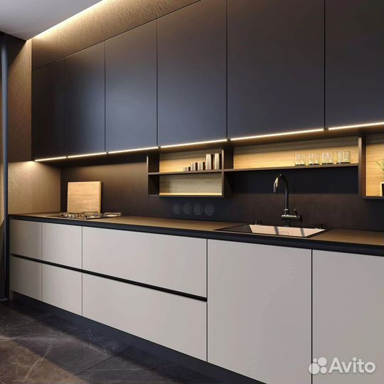 Кухня с подсветкой