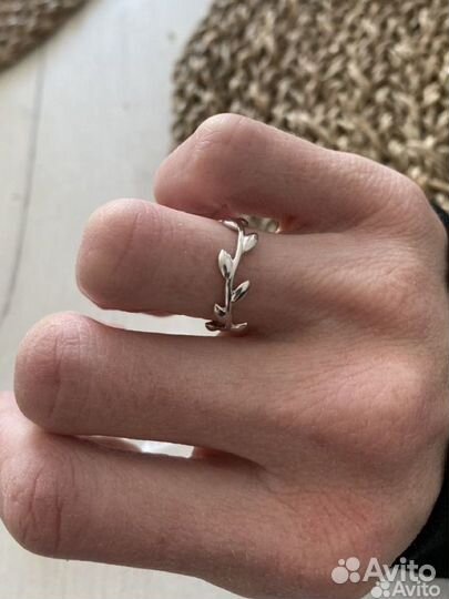 Кольцо серебро новое