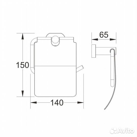 Держатель для туалетной бумаги belz B90503