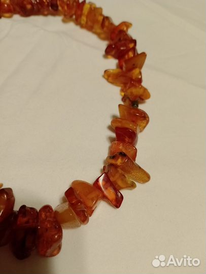 Винтажные бусы янтарь