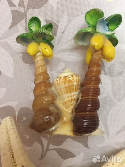 Сувенир Морская звезда и Пальмы из ракушек