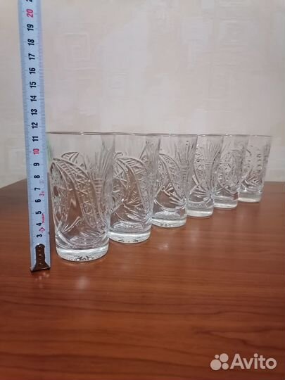 Хрустальные стаканы СССР новые