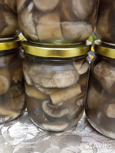 Грибы маринованные красноголовики