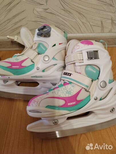 Коньки раздвижные детские Roces yuma размер 30-35