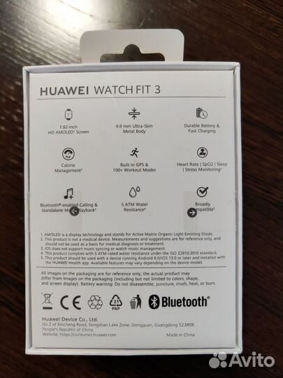 Смарт часы huawei watch fit 3